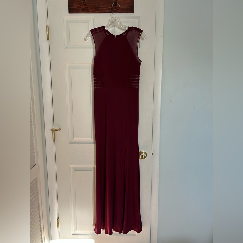 Night Way Collections Burgundy Maxi Dress